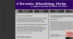 Desktop Screenshot of chronicblushinghelp.com